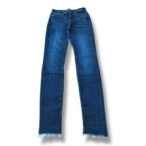 Judy Blue Mid Rise Classic Dark Long Inseam Skinny Denim Jeans Women’s Size 29